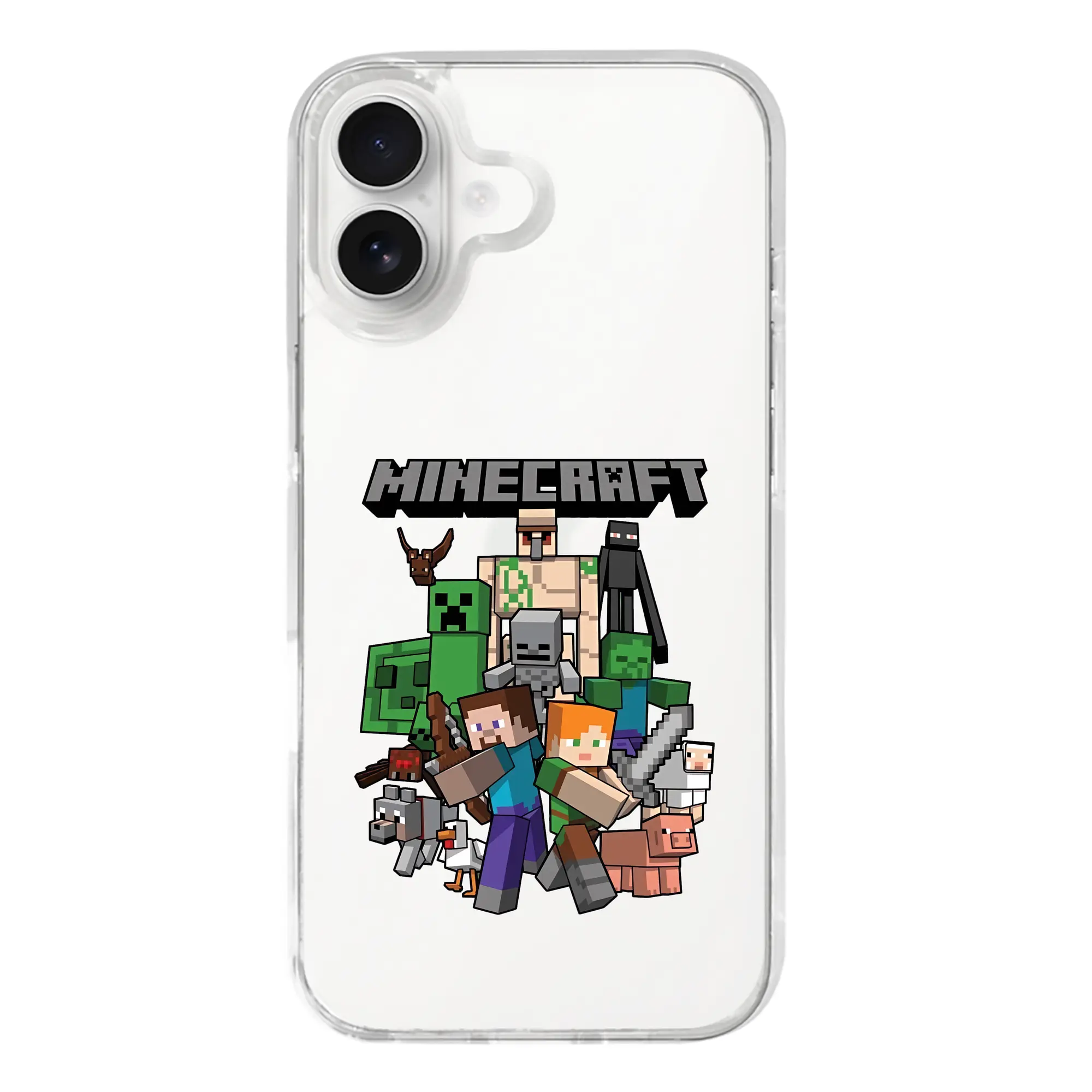 マイクラ グッズ  マイクラ - iPhone 17シリーズ 透明スマホケース – 薄型・耐衝撃・精密フィット保護カバー